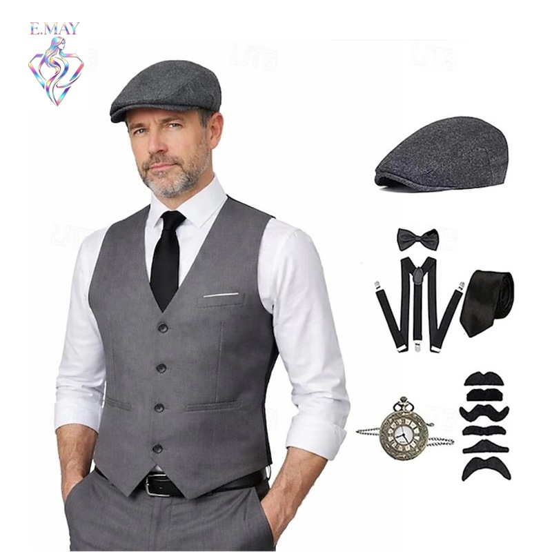 Vintage Fashion Dresses - plus size Men 1920s Roaring Gatsby