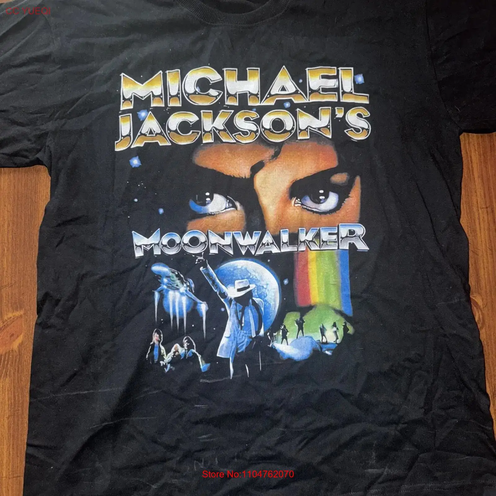 Vintage Fashion Jersey - MICHAEL JACKSON MOONWALKER SHIRT MENS SIZE