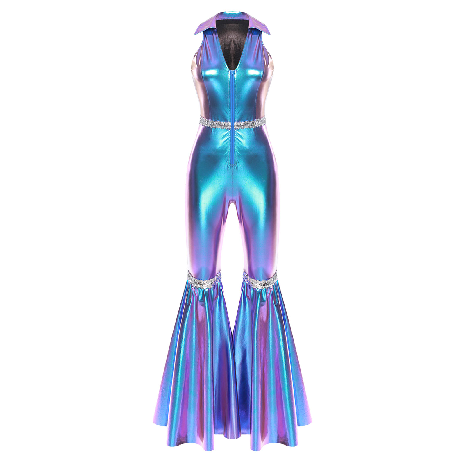 Women Vintage 70s Disco Jumpsu - Vintage Fashion Dresses review and price