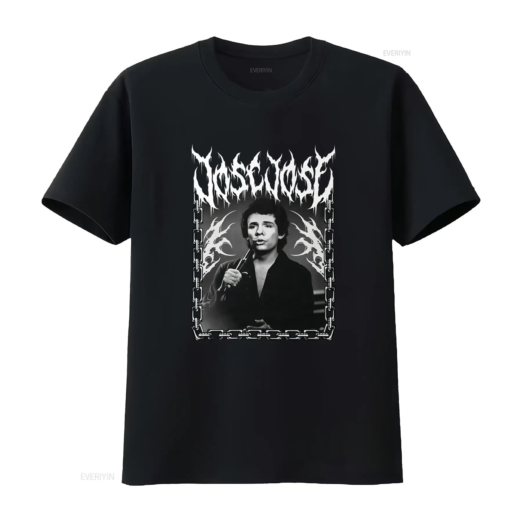 Jose Dark Metal Lettering T Sh - Vintage Fashion La review and price