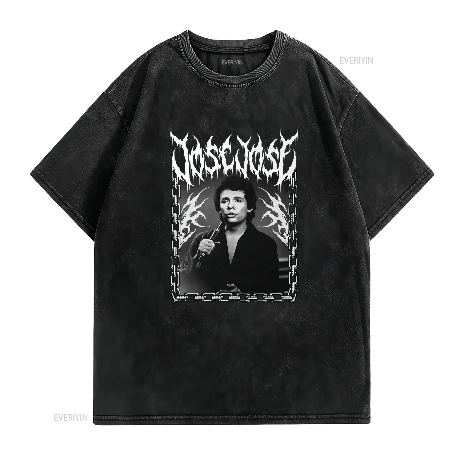 Jose Dark Metal Lettering T Sh - Vintage Fashion La review and price