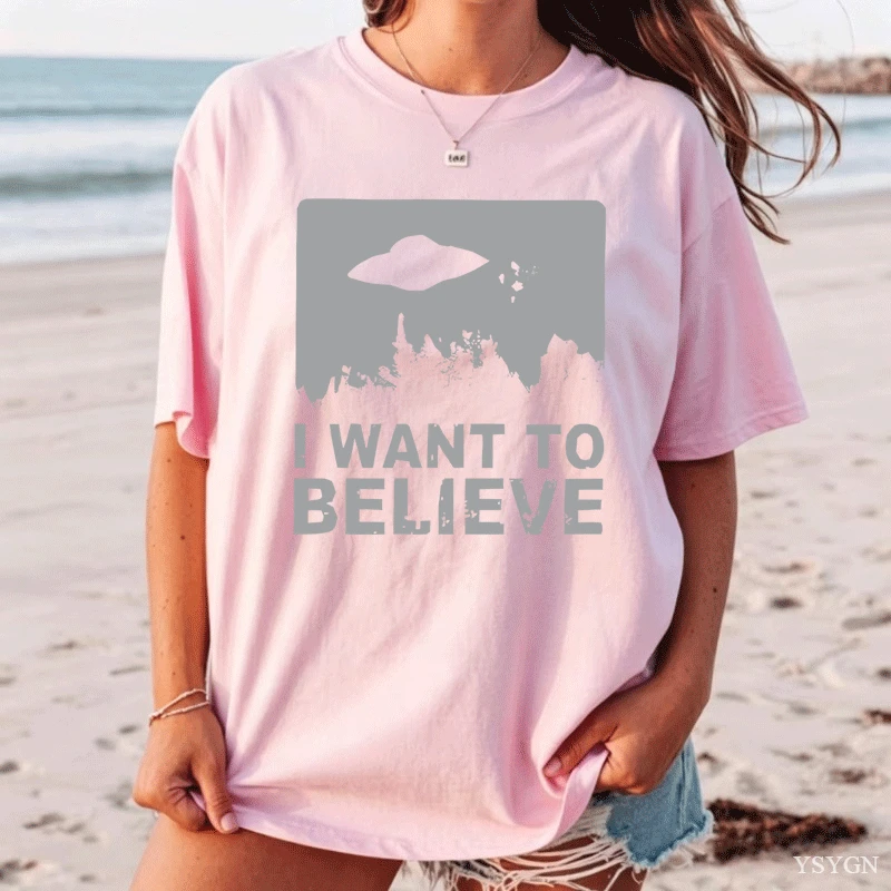 I Want To Believe Vintage Ufo  - Vintage Fashion Quotes review and price