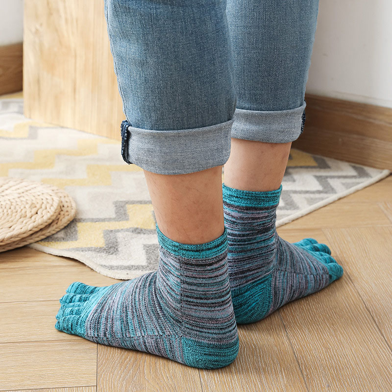 1/5 Pairs Man Colorful Toe Hap - Vintage Fashion Enthusiasts review and price