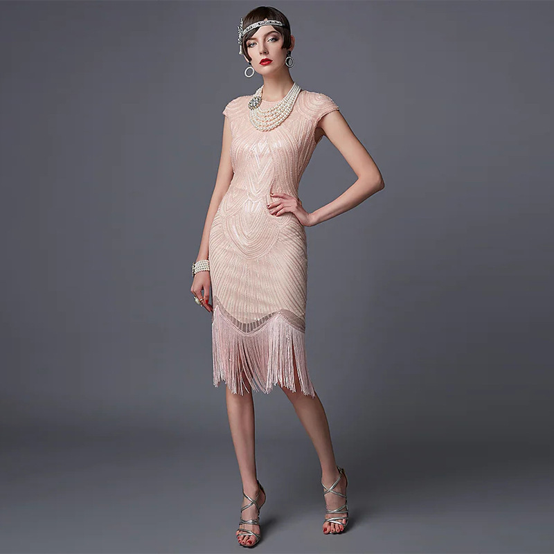 1920s Gatsby Fringe Flapper Dr - Vintage Fashion Dresses review and price