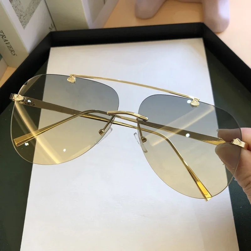 Vintage Rimless Alloy Aviation - Vintage Fashion Enthusiasts review and price